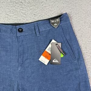 Quiksilver Amphibian Shorts Mens 30 Blue Hybrid Quick Dry Stretch Skate Surf 10"